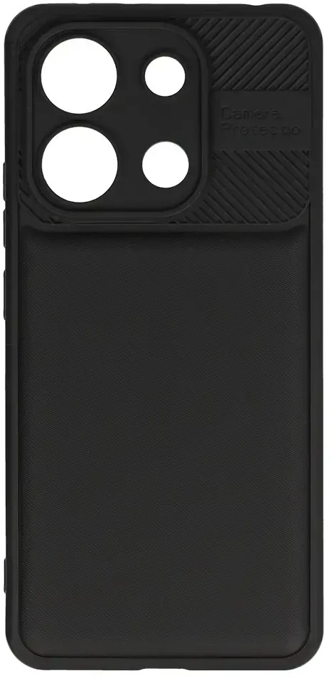 Toptel Topt Camera Protected dėklas skirtas Xiaomi Redmi Note 13 4G juodos spalvos