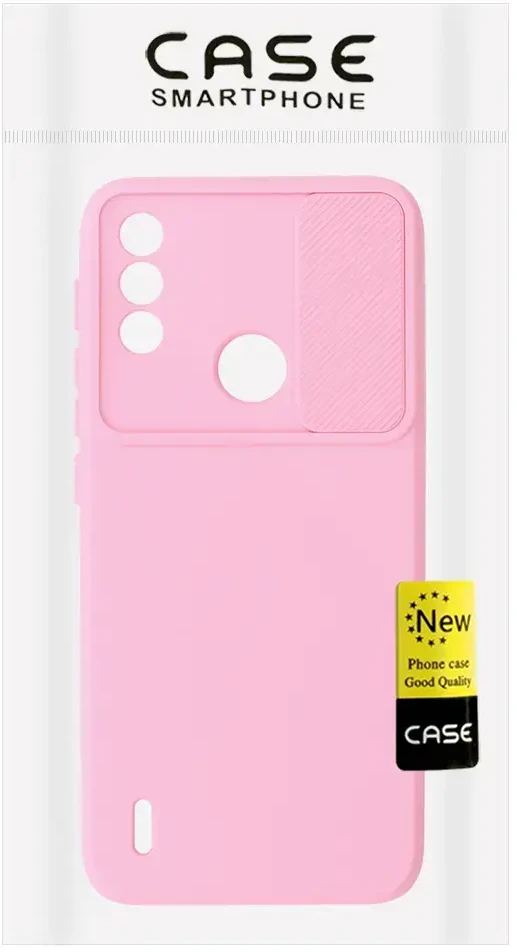 Fusion Accessories Topt Camshield Soft dėklas skirtas Motorola Moto E7 Power/E7i Power Light rožinės spalvos