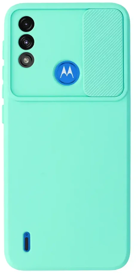 Fusion Accessories Topt Camshield Soft dėklas skirtas Motorola Moto E7 Power/E7i Power mėtų spalvos