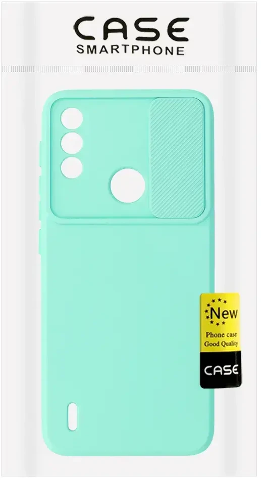 Fusion Accessories Topt Camshield Soft dėklas skirtas Motorola Moto E7 Power/E7i Power mėtų spalvos