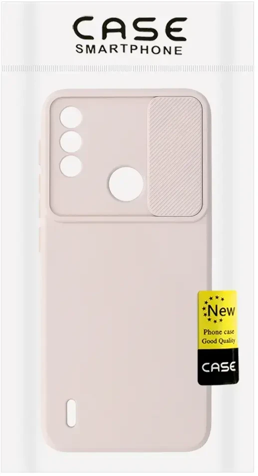 Fusion Accessories Topt Camshield Soft dėklas skirtas Motorola Moto E7 Power/E7i Power rusvai gelsvas