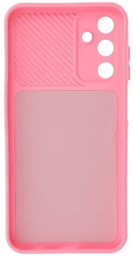 Dėklas Fusion Accessories Topt Camshield Soft skirtas Samsung Galaxy A15 4G/5G Light rožinės spalvos