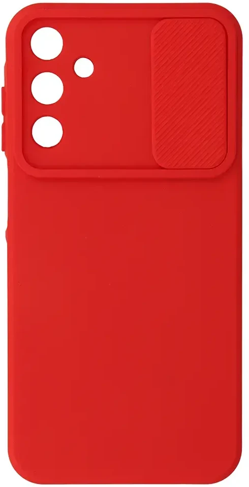 Dėklas Fusion Accessories Topt Camshield Soft skirtas Samsung Galaxy A15 4G/5G raudonos spalvos