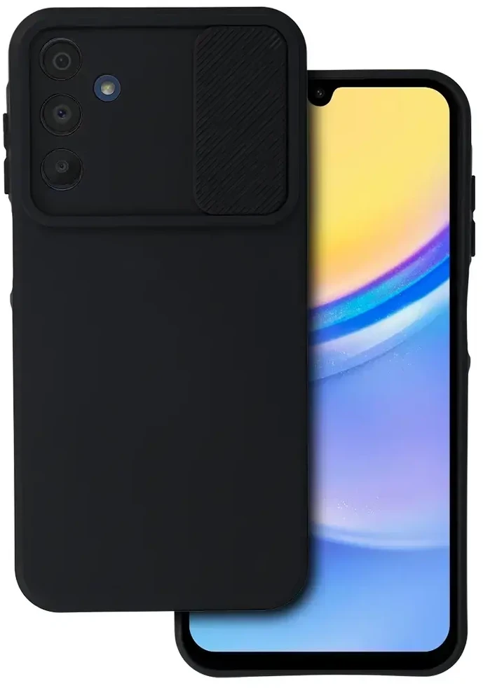 Dėklas Toptel Topt Camshield Soft skirtas Samsung Galaxy A15 4G/5G juodos spalvos
