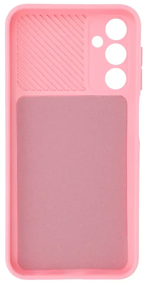 Fusion Accessories Topt Camshield Soft dėklas skirtas Samsung Galaxy A25 5G Light rožinės spalvos