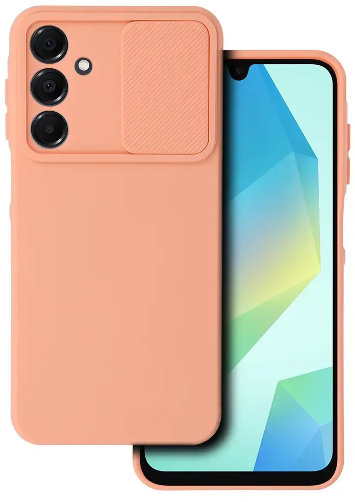 Toptel Viršutinis Camshield minkštas dėklas Samsung Galaxy A16 5G lašiša
