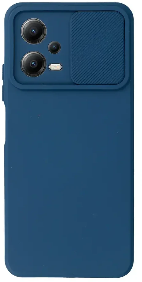 Fusion Accessories Topt Camshield Soft dėklas skirtas Xiaomi Redmi Note 12 5G/Poco X5 mėlynos spalvos