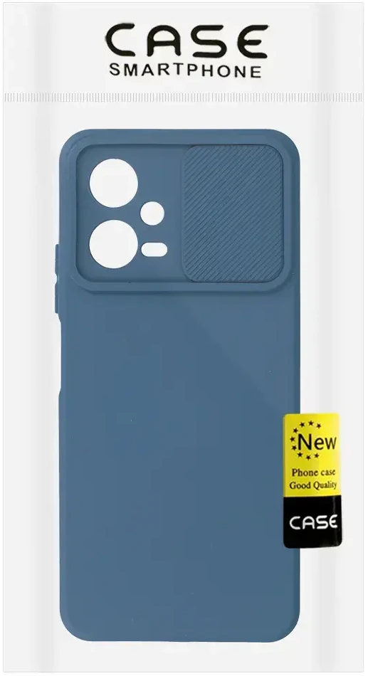 Fusion Accessories Topt Camshield Soft dėklas skirtas Xiaomi Redmi Note 12 5G/Poco X5 mėlynos spalvos