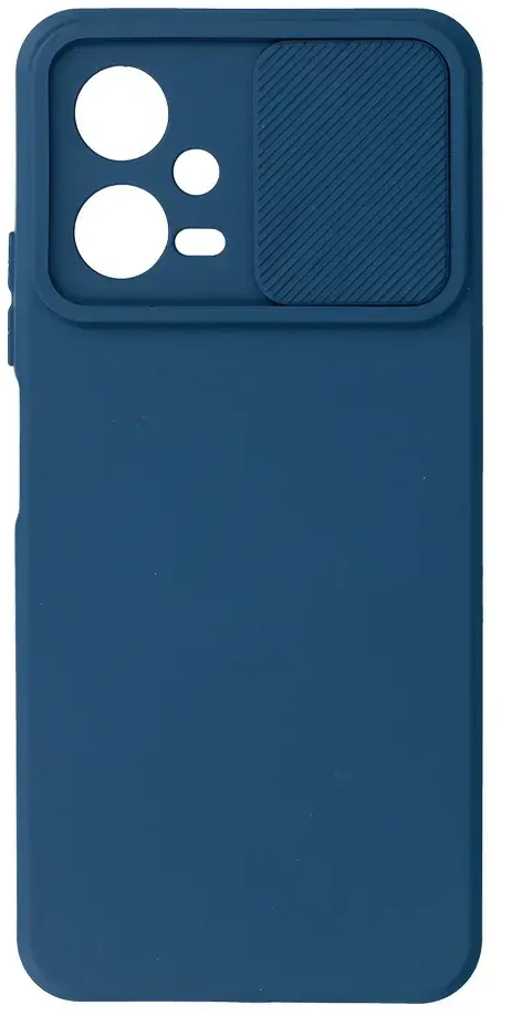 Fusion Accessories Topt Camshield Soft dėklas skirtas Xiaomi Redmi Note 12 5G/Poco X5 mėlynos spalvos