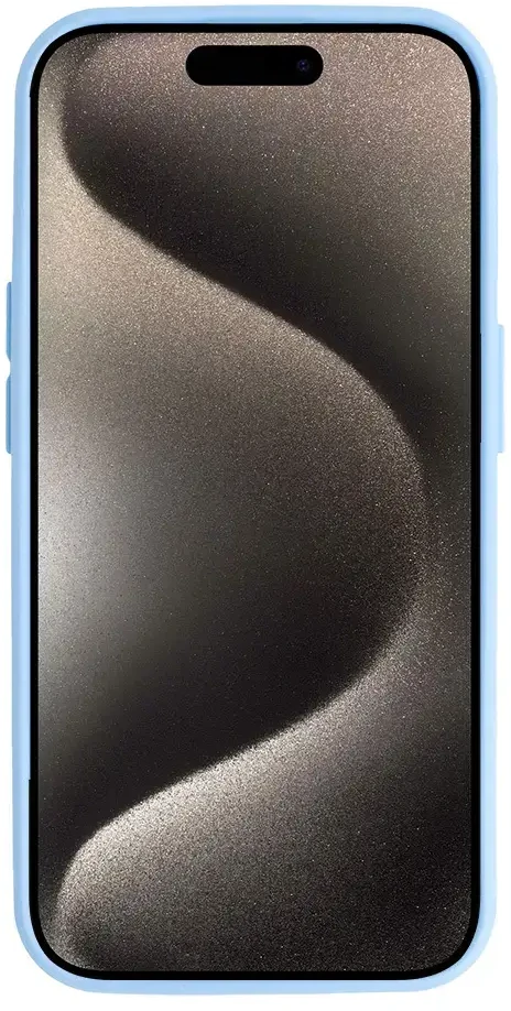 Fusion Accessories Topt Camshield Soft dėklas skirtas Apple iPhone 15 Pro Max Light mėlynos spalvos