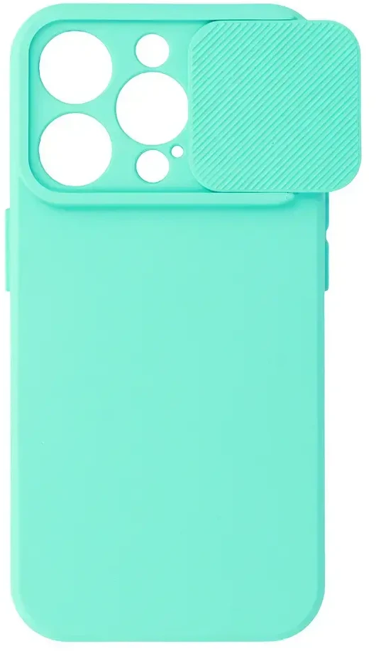 Toptel Topt Camshield Soft dėklas skirtas Apple iPhone 15 Pro Max mėtų spalvos