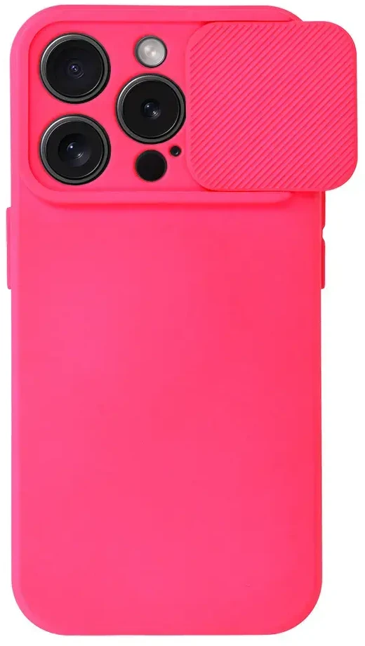 Fusion Accessories Topt Camshield Soft dėklas skirtas Apple iPhone 15 Pro Max rožinės spalvos