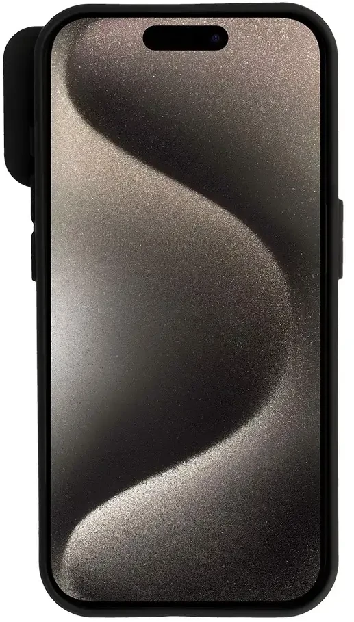Toptel Topt Camshield Soft dėklas skirtas iPhone 15 Pro juodos spalvos