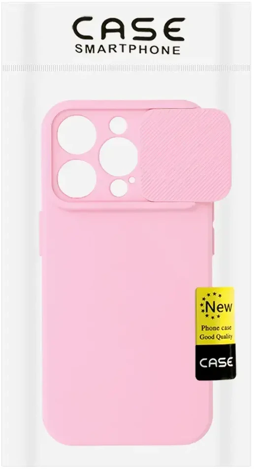 Fusion Accessories Topt Camshield Soft dėklas skirtas Apple iPhone 15 Pro Max Light rožinės spalvos