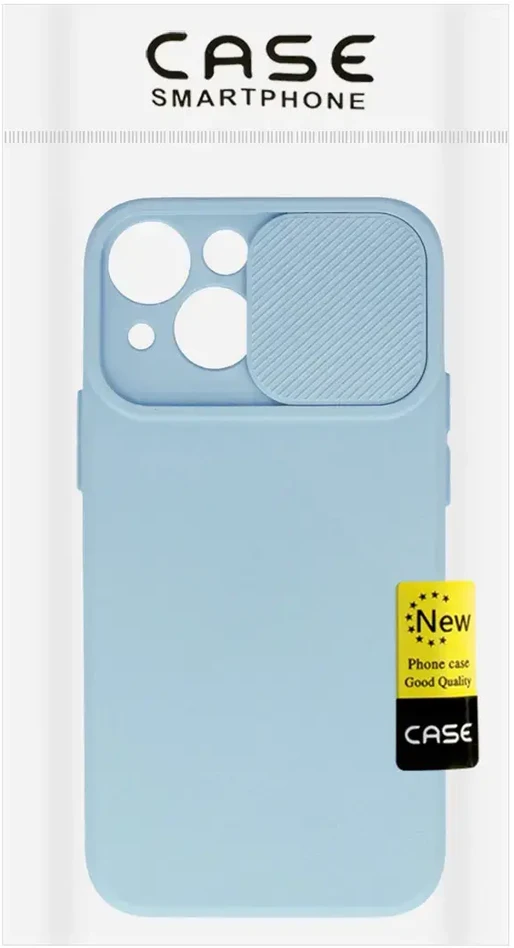 Fusion Accessories Topt Camshield Soft dėklas skirtas Apple iPhone 14 Pro Max Light mėlynos spalvos