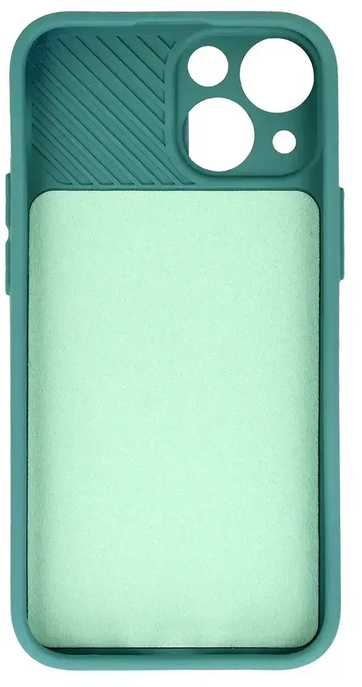 Toptel Topt Camshield Soft dėklas skirtas Apple iPhone 14 Pro Max Dark žalias
