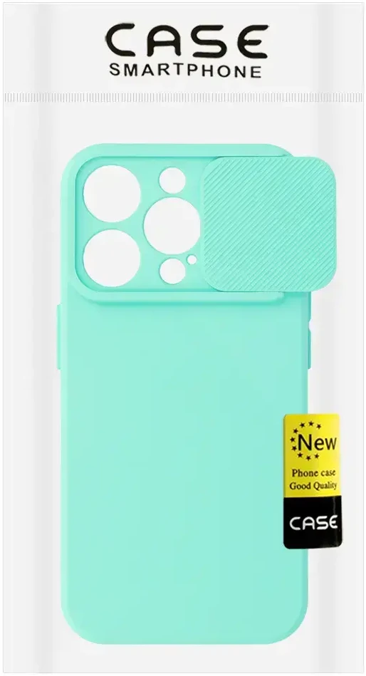 Toptel Topt Camshield Soft dėklas skirtas Apple iPhone 15 Pro Max mėtų spalvos