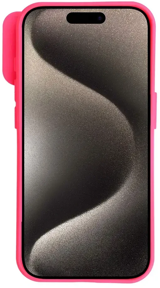 Fusion Accessories Topt Camshield Soft dėklas skirtas Apple iPhone 15 Pro Max rožinės spalvos