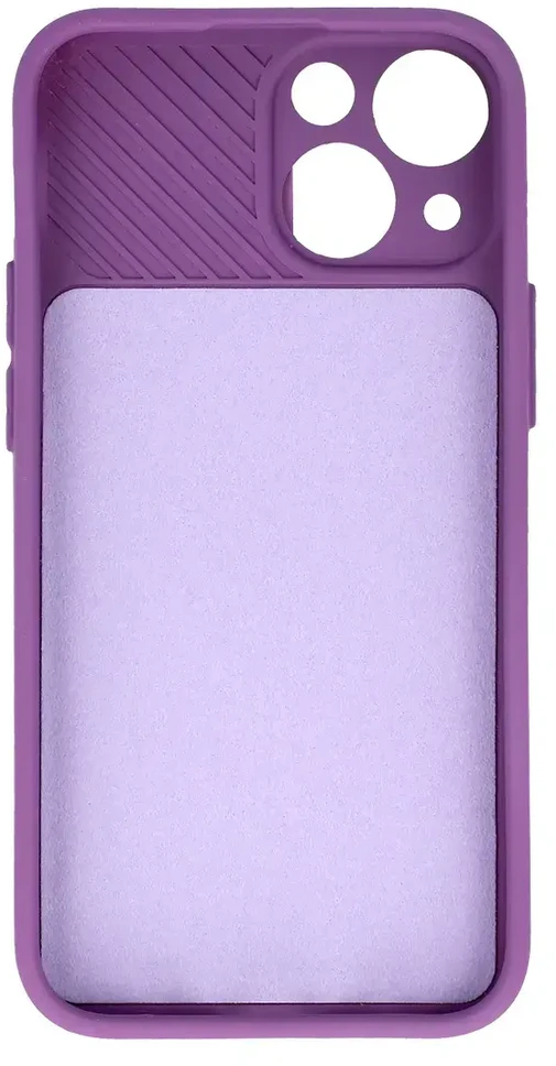 Toptel Topt Camshield Soft dėklas skirtas Apple iPhone 15 Pro Max violetinės spalvos