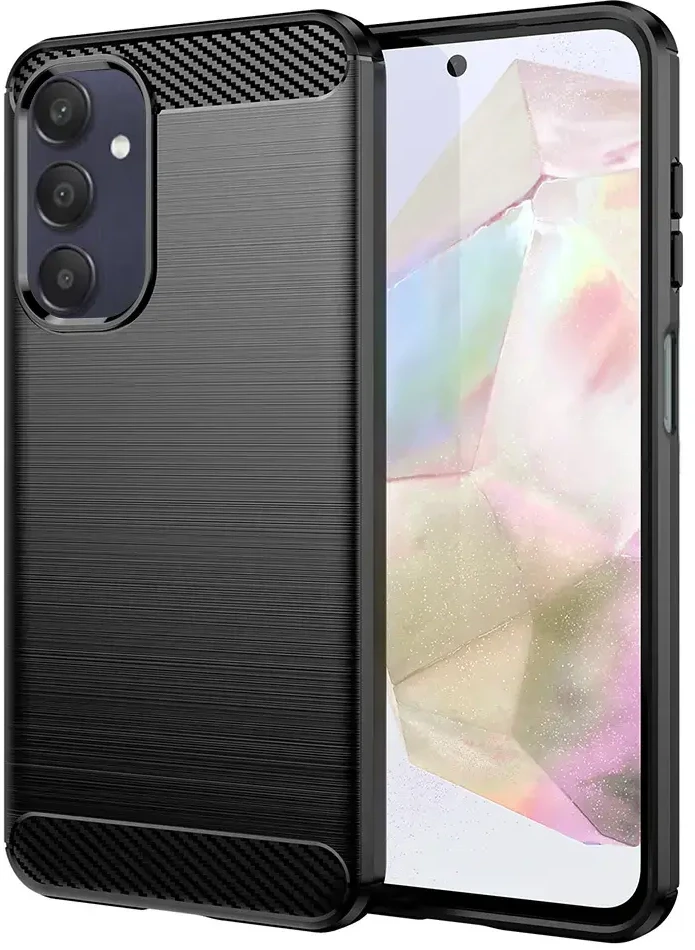 Fusion Accessories Topt Carbon dėklas skirtas Samsung Galaxy A25 5G juodos spalvos