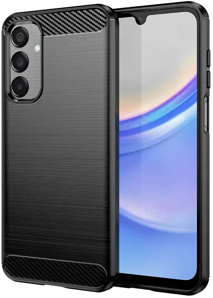 Toptel Topt Carbon dėklas skirtas Samsung Galaxy M15 5G juodos spalvos
