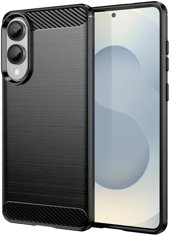 Fusion Accessories Topt Carbon dėklas skirtas Samsung Galaxy S25 Edge juodos spalvos