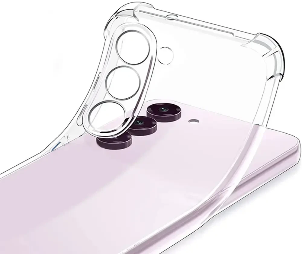 Dėklas Fusion Accessories Topt Clin Anti Shock 1,5mm skirtas Samsung Galaxy S25 EDGE skaidrus