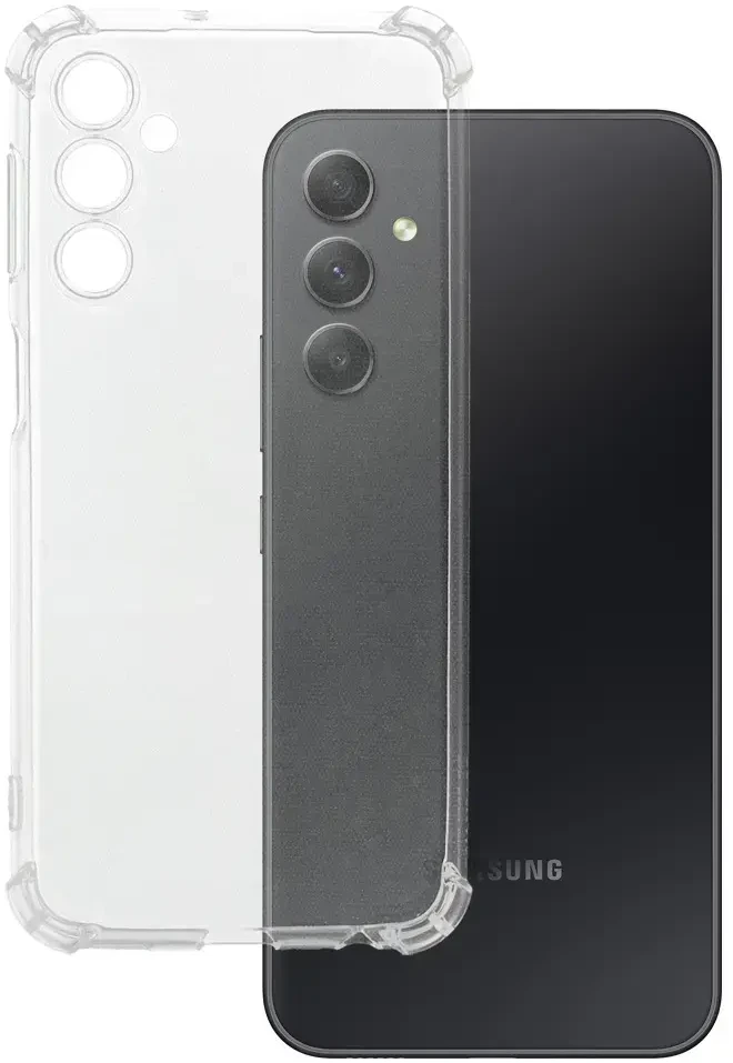 Fusion Accessories Topt Clin Anti Shock 1,5mm skirtas Samsung Galaxy M34 5G dėklas telefonui skaidrus