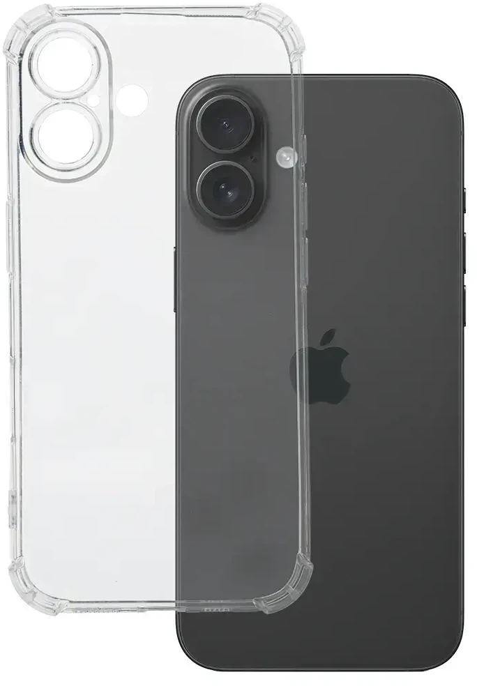 Fusion Accessories Topt Clin Anti Shock 1,5mm skirtas Apple iPhone 16 dėklas telefonui skaidrus
