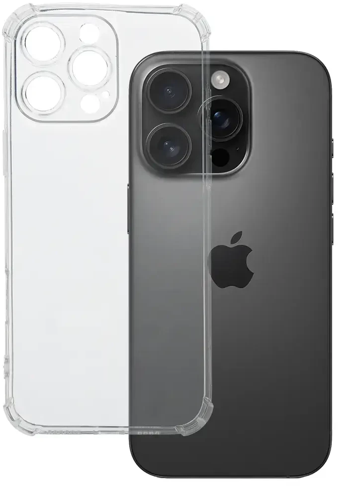 Fusion Accessories Topt Clin Anti Shock 1,5mm skirtas Apple iPhone 16 Pro Max dėklas telefonui skaidrus