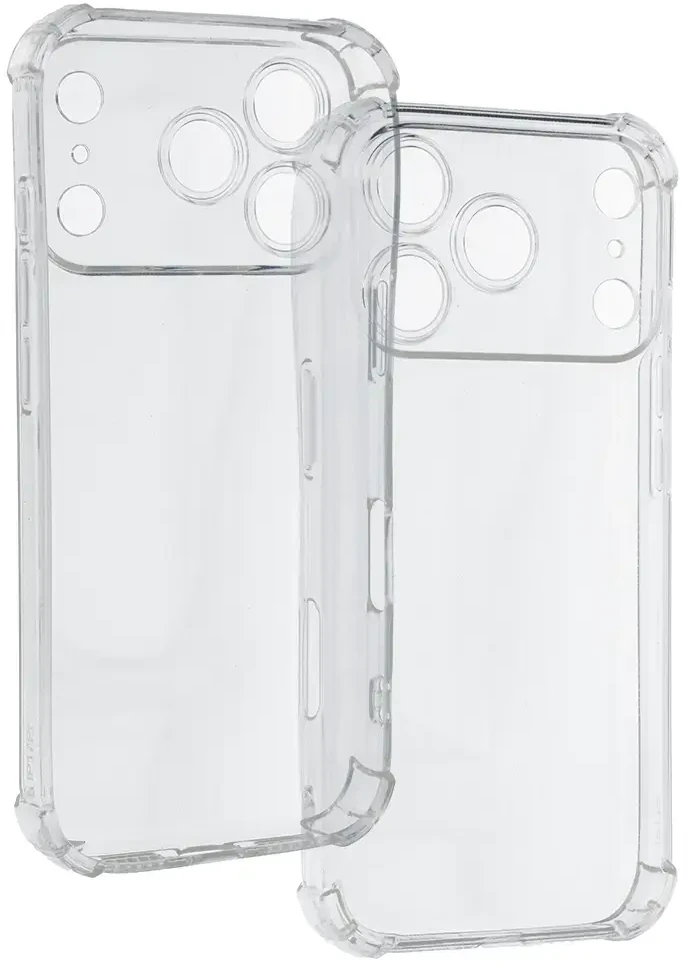 Dėklas Toptel Topt Clin Anti Shock 1,5mm skirtas iPhone 17 Pro Max skaidrus