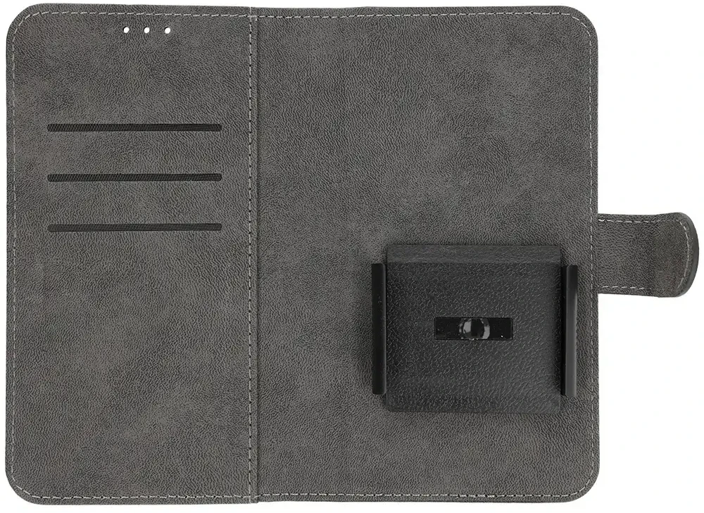 Toptel Universalus atverčiamas dėklas „COMMON“ (XL DYDIS), skirtas „Samsung A12/A13 4G/A34 5G/A02S/Xiaomi Redmi 12 4G/12C/Note 12 4G/12 Pro 5G/Oppo A53S/A72/A92“, rudas