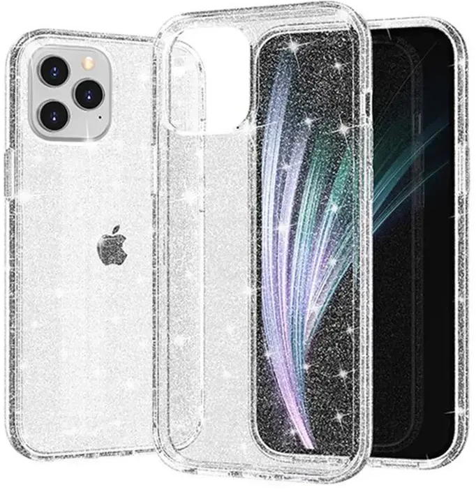 Toptel Topt Crystal Glitter dėklas skirtas Samsung Galaxy A35 5G sidabro spalvos