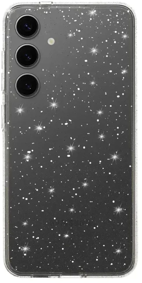 Toptel Topt Crystal Glitter dėklas skirtas Samsung Galaxy A25 5G sidabro spalvos