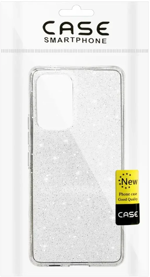 Fusion Accessories Topt Crystal Glitter dėklas skirtas Samsung Galaxy A33 5G sidabro spalvos