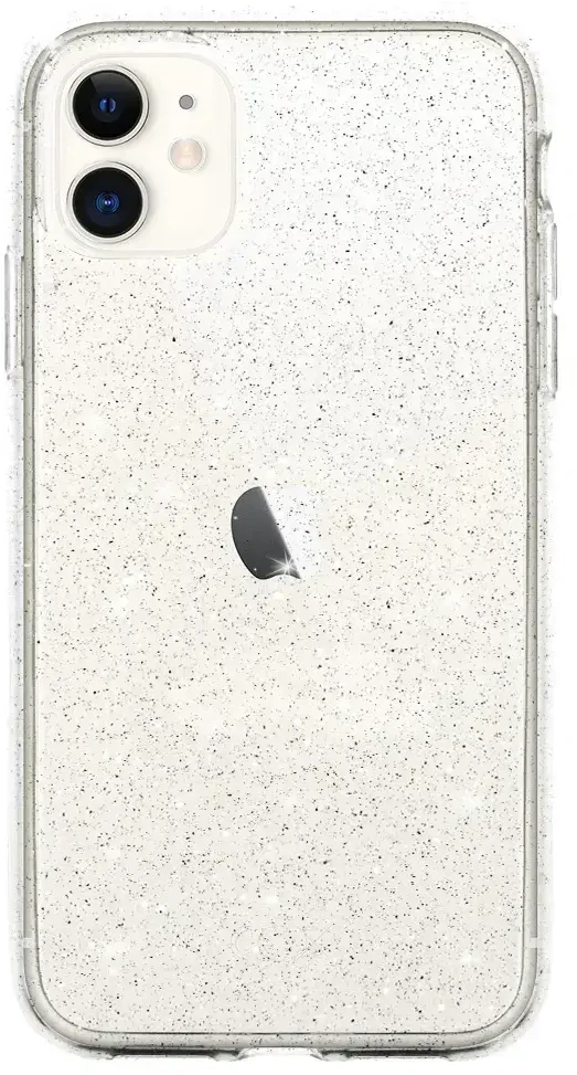 Fusion Accessories Topt Crystal Glitter dėklas skirtas Apple iPhone 11 sidabro spalvos