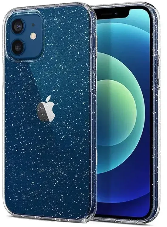 Fusion Accessories Topt Crystal Glitter dėklas skirtas Apple iPhone 12 Pro Max sidabro spalvos