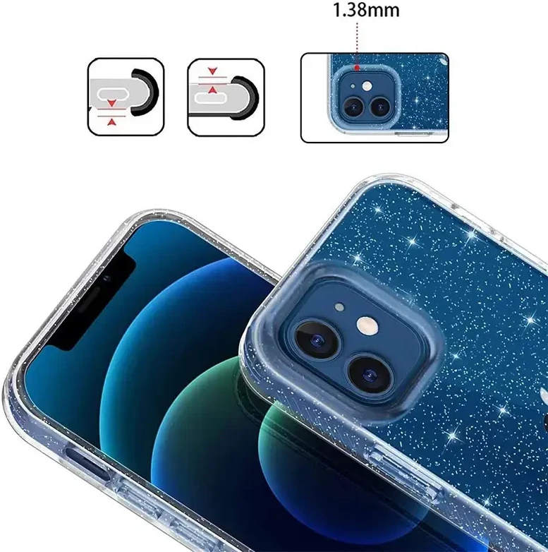 Fusion Accessories Tel Protect Crystal Glitter dėklas skirtas Samsung Galaxy S26 Ultra sidabro spalvos