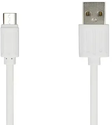 Toptel Topt Kabelis – USB į Micro USB – baltos spalvos (fast charge)