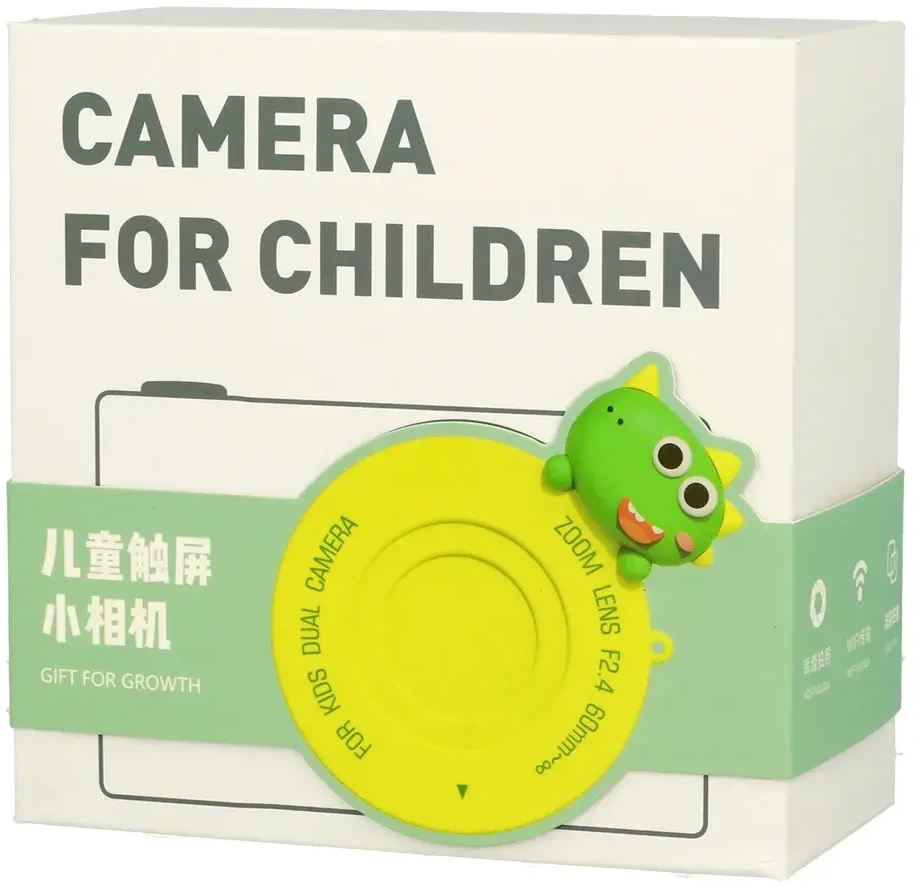 Toptel Skaitmeninis fotoaparatas vaikams C5 48Mpix, lietimui jautrus ekranas, WiFi, dinozauras