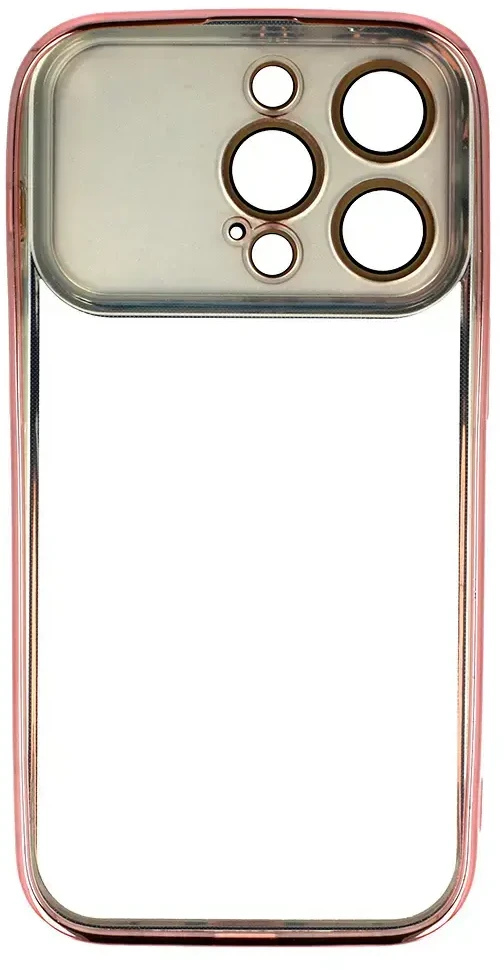 Fusion Accessories Topt Electro Lens dėklas skirtas Xiaomi Redmi Note 12 5G/Poco X5 rožinio aukso spalvos