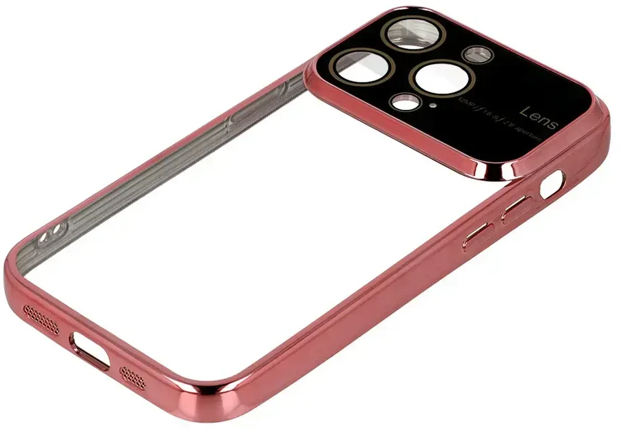 Fusion Accessories Topt Electro Lens dėklas skirtas Apple iPhone 14 rožinio aukso spalvos