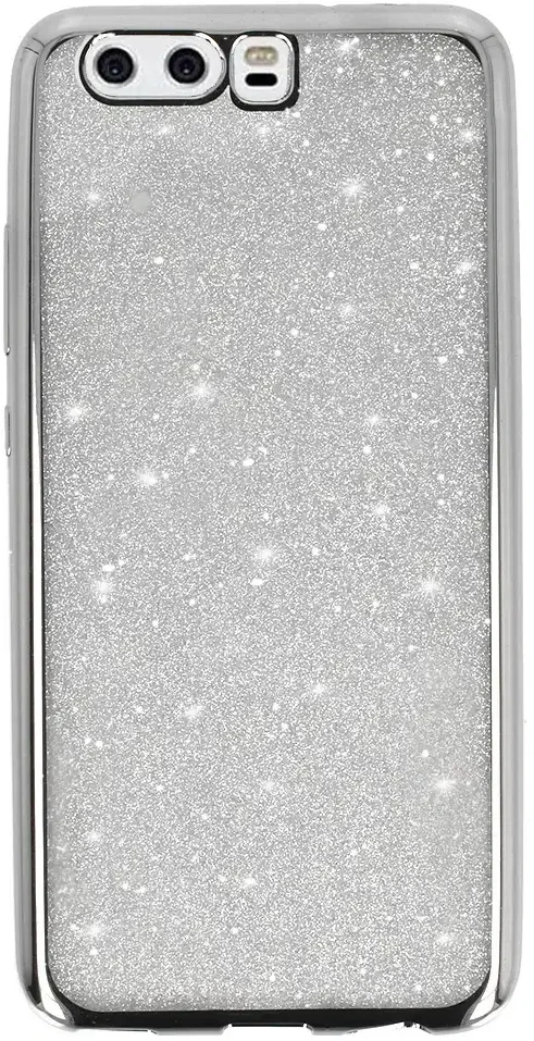 Toptel Topt Elektro Glitter dėklas skirtas Huawei P10 sidabro spalvos