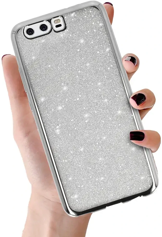 Toptel Topt Elektro Glitter dėklas skirtas Huawei P10 sidabro spalvos
