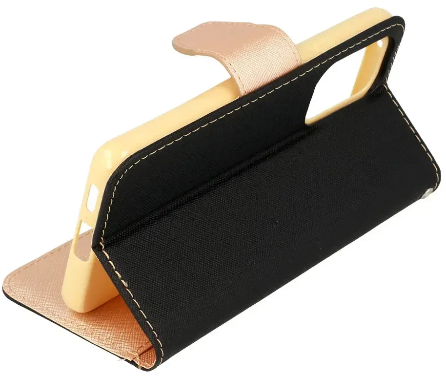 Fusion Accessories Telone Fancy dėklas skirtas Xiaomi Redmi Note 11 Pro/Note 11 Pro 5G juodas-auksinis