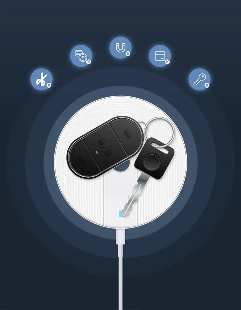Toptel Topt Belaidis įkroviklis QI Universal Fast Charge – FC06 15W baltos spalvos (min.2A)