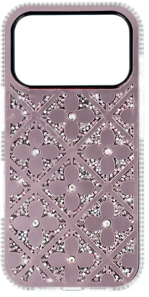 Fusion Accessories Topt Flower dėklas skirtas Apple iPhone 16 Pro rožinės spalvos