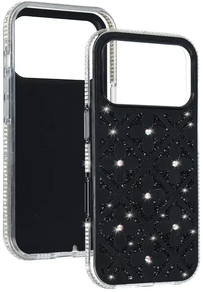 Fusion Accessories Tel Protect Flower dėklas skirtas Samsung Galaxy S26 Plus juodos spalvos