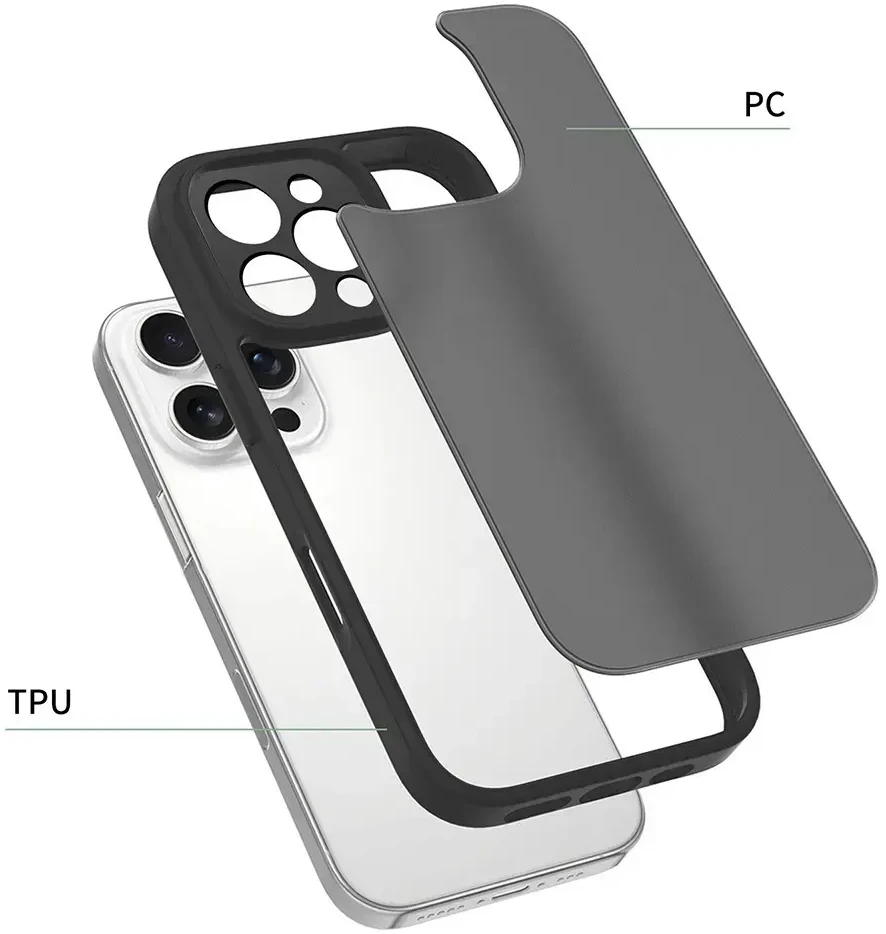 Toptel Topt Full Matte Mag Dėklas skirtas Google Pixel 9/9 Pro juodos spalvos