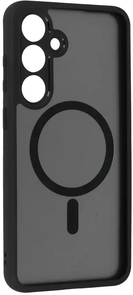 Fusion Accessories Topt Full Matte Mag Dėklas skirtas Samsung Galaxy S24 FE juodos spalvos